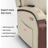 image:imageMCombo Power Lift Recliner Chair Sofa with Massage and Heat Adjustable Headrest for Elderly People Solid Wood Armrest USB Ports Side Pockets Faux Leather 7917 Cream White MediumCream White