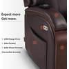 image:imageMCombo Power Lift Recliner Chair Sofa with Massage and Heat Adjustable Headrest for Elderly People Solid Wood Armrest USB Ports Side Pockets Faux Leather 7917 Cream White MediumDark Brown