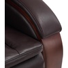 image:imageMCombo Power Lift Recliner Chair Sofa with Massage and Heat Adjustable Headrest for Elderly People Solid Wood Armrest USB Ports Side Pockets Faux Leather 7917 Cream White MediumDark Brown