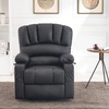 image:imageMCombo Power Lift Recliner Chair for Elderly Lift Chair with Heat and Massage USB ampType C Ports Cup Holders Faux Leather 7095 Medium BlackBlack