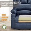 image:imageMCombo Power Lift Recliner Chair for Elderly Lift Chair with Heat and Massage USB ampType C Ports Cup Holders Faux Leather 7095 Medium BlackBlue
