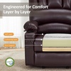 image:imageMCombo Power Lift Recliner Chair for Elderly Lift Chair with Heat and Massage USB ampType C Ports Cup Holders Faux Leather 7095 Medium BlackDark Brown