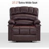 image:imageMCombo Power Lift Recliner Chair for Elderly Lift Chair with Heat and Massage USB ampType C Ports Cup Holders Faux Leather 7095 Medium BlackDark Brown