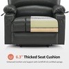image:imageMCombo Power Lift Recliner Chair for Elderly Lift Chair with Heat and Massage USB ampType C Ports Cup Holders Faux Leather 7095 Medium BlackGrey