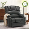 image:imageMCombo Power Lift Recliner Chair for Elderly Lift Chair with Heat and Massage USB ampType C Ports Cup Holders Faux Leather 7095 Medium BlackGrey