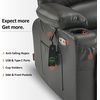 image:imageMCombo Power Lift Recliner Chair for Elderly Lift Chair with Heat and Massage USB ampType C Ports Cup Holders Faux Leather 7095 Medium BlackGrey