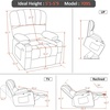 image:imageMCombo Power Lift Recliner Chair for Elderly Lift Chair with Heat and Massage USB ampType C Ports Cup Holders Faux Leather 7095 Medium BlackLight Brown