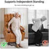 image:imageMCombo Power Lift Recliner Chair for Elderly Lift Chair with Heat and Massage USB ampType C Ports Cup Holders Faux Leather 7095 Medium BlackTawny