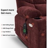 image:imageMCombo Power Lift Recliner Chair with Extended Footrest for Elderly People Fabric 7287 Brown MediumBurgundy