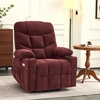 image:imageMCombo Power Lift Recliner Chair with Extended Footrest for Elderly People Fabric 7287 Brown MediumBurgundy