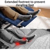 image:imageMCombo Power Lift Recliner Chair with Extended Footrest for Elderly People Fabric 7287 Brown MediumNavy Blue