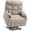 image:imageMCombo Power Lift Recliner Chair with Extended Footrest for Elderly People Fabric 7287 Brown MediumOatmeal
