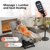 image:imageMCombo Power Lift Recliner Chair with Massage and Dual Heating Adjustable Headrest Extended Footrest for Elderly People Fabric R7605 Dark GreyMist Grey
