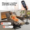 image:imageMCombo Power Lift Recliner Chair with Massage and Dual Heating Adjustable Headrest Extended Footrest for Elderly People Fabric R7605 Dark GreyMocha