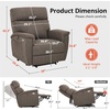 image:imageMCombo Power Lift Recliner Chair with Massage and Dual Heating Adjustable Headrest Extended Footrest for Elderly People Fabric R7605 Dark GreyMocha