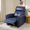 image:imageMCombo Power Small Recliners for Small Spaces Living Room RVs Modern Style Zero Wall Hugger Recliners Chair with Lumbar Support USBampCharging Ports FSC Certified Faux Leather PR699 Cognac BrownNavy Blue