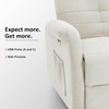 image:imageMCombo Power Swivel Glider Recliner Chair Electric Rocker Recliner Chairs with USB Charging Ports for Living Room and Nursery Fabric 7763 Cream WhiteCream White