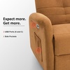 image:imageMCombo Power Swivel Glider Recliner Chair Electric Rocker Recliner Chairs with USB Charging Ports for Living Room and Nursery Fabric 7763 Cream WhiteOrange