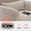 image:imageMCombo Power Swivel Glider Rocker Recliner Chair Electric Swivel Rocker Recliner with USB Charging Ports for Living Room and Nursery Fabric 6922 GreyBeige