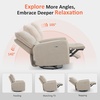 image:imageMCombo Power Swivel Glider Rocker Recliner Chair Electric Swivel Rocker Recliner with USB Charging Ports for Living Room and Nursery Fabric 6922 GreyBeige