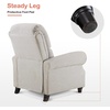 image:imageMCombo Pushback Recliner Chair Chenille Upholstered Accent Chairs Adjustable Reclining Sofa with Easy Lounge for Living Room Office 4865 GreyBeige