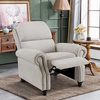image:imageMCombo Pushback Recliner Chair Chenille Upholstered Accent Chairs Adjustable Reclining Sofa with Easy Lounge for Living Room Office 4865 GreyBeige