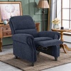 image:imageMCombo Pushback Recliner Chair Chenille Upholstered Accent Chairs Adjustable Reclining Sofa with Easy Lounge for Living Room Office 4865 GreyBlue