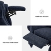 image:imageMCombo Pushback Recliner Chair Chenille Upholstered Accent Chairs Adjustable Reclining Sofa with Easy Lounge for Living Room Office 4865 GreyBlue