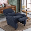 image:imageMCombo Pushback Recliner Chair Chenille Upholstered Accent Chairs Adjustable Reclining Sofa with Easy Lounge for Living Room Office 4865 GreyBlue