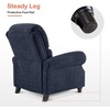 image:imageMCombo Pushback Recliner Chair Chenille Upholstered Accent Chairs Adjustable Reclining Sofa with Easy Lounge for Living Room Office 4865 GreyBlue