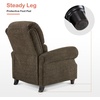 image:imageMCombo Pushback Recliner Chair Chenille Upholstered Accent Chairs Adjustable Reclining Sofa with Easy Lounge for Living Room Office 4865 GreyBrown