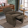 image:imageMCombo Pushback Recliner Chair Chenille Upholstered Accent Chairs Adjustable Reclining Sofa with Easy Lounge for Living Room Office 4865 GreyBrown