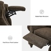 image:imageMCombo Pushback Recliner Chair Chenille Upholstered Accent Chairs Adjustable Reclining Sofa with Easy Lounge for Living Room Office 4865 GreyBrown