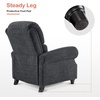 image:imageMCombo Pushback Recliner Chair Chenille Upholstered Accent Chairs Adjustable Reclining Sofa with Easy Lounge for Living Room Office 4865 GreyGrey