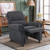 image:imageMCombo Pushback Recliner Chair Chenille Upholstered Accent Chairs Adjustable Reclining Sofa with Easy Lounge for Living Room Office 4865 GreyGrey