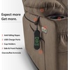 image:imageMCombo Small Size Triple Motor Power Lift Recliner Chair Sofa with Massage and Dual Heating Adjustable Headrest for Elderly People Petite USB Ports Extended Footrest Fabric 7222 CoffeeCoffee