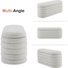 image:imageMCombo Storage Ottoman Bench Upholstered Fabric End of Bed Bench with Storage Footstool for Bedroom Living Room Entryway W495 GreyCream White