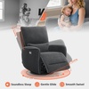 image:imageMCombo Swivel Glider Rocker Power Recliner Chair Electric Swivel Rocker Recliner with USB Charging Ports for Living Room and Nursery Fabric 6922 BeigeGrey