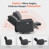 image:imageMCombo Swivel Glider Rocker Power Recliner Chair Electric Swivel Rocker Recliner with USB Charging Ports for Living Room and Nursery Fabric 6922 BeigeGrey