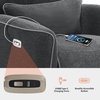 image:imageMCombo Swivel Glider Rocker Power Recliner Chair Electric Swivel Rocker Recliner with USB Charging Ports for Living Room and Nursery Fabric 6922 BeigeGrey