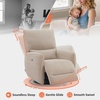 image:imageMCombo Swivel Glider Rocker Power Recliner Chair Electric Swivel Rocker Recliner with USB Charging Ports for Living Room and Nursery Fabric 6922 BeigeBeige
