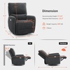 image:imageMCombo Swivel Glider Rocker Power Recliner Chair Electric Swivel Rocker Recliner with USB Charging Ports for Living Room and Nursery Fabric 6922 BeigeGrey