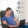 image:imageMCombo Swivel Recliner Chair with Ottoman 360 Faux Leather Lounge Chair with Adjustable Backrest Manual Reclining Chair with Footrest for Small Spaces Living Room Bedroom Office 4603 Dark GreyDark Grey