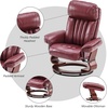 image:imageMCombo Swivel Recliner with Ottoman Faux Leather TV Chair with Vibration Massage Ideal for RV Small Space Living Room amp Bedroom 4999 Faux Leather BurgundyBurgundy