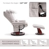 image:imageMCombo Swivel Recliner with Ottoman TV Chair Sets with Vibration Massage Ideal for Small Space Living Room amp Bedroom 4188 BlueBeige