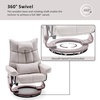 image:imageMCombo Swivel Recliner with Ottoman TV Chair Sets with Vibration Massage Ideal for Small Space Living Room amp Bedroom 4188 BlueBeige
