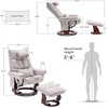 image:imageMCombo Swivel Recliner with Ottoman TV Chair Sets with Vibration Massage Ideal for Small Space Living Room amp Bedroom 4188 BlueBeige