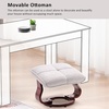 image:imageMCombo Swivel Recliner with Ottoman TV Chair Sets with Vibration Massage Ideal for Small Space Living Room amp Bedroom 4188 BlueBeige