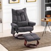 image:imageMCombo Swivel Recliner with Ottoman TV Chair Sets with Vibration Massage Ideal for Small Space Living Room amp Bedroom 4188 BlueGrey