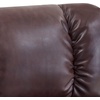 image:imageMCombo Swivel Recliners with Ottoman Reclining TV Chairs with Vibration Massage Faux Leather Ergonomic Lounge Chair for Living Room Bedroom 4832 Dark Brown